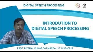 Introdution to Digital Speech Processing