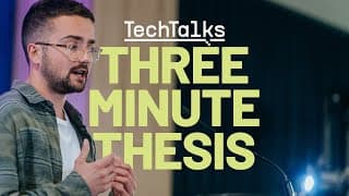 TechAid presents TechTalks 2022: Three Minute Thesis, featuring Christopher Solanis